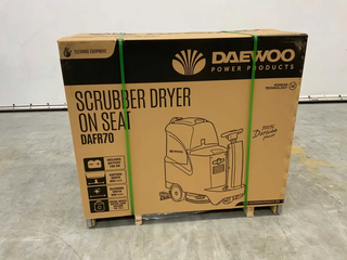 Elektrische Op-zit Schrobmachine, Daewoo, DAF FR70, 2026